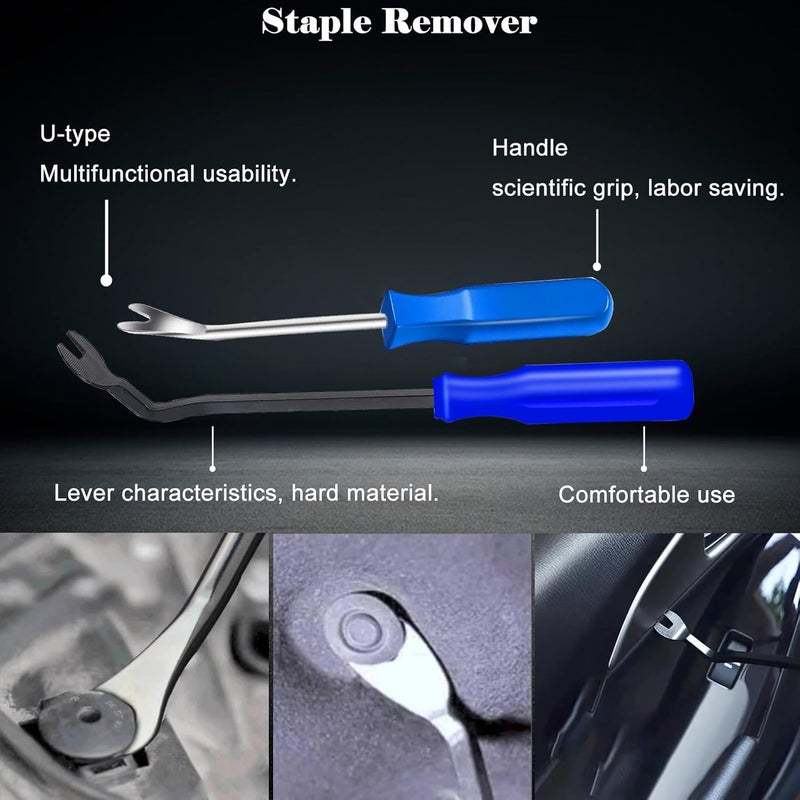 Sunxeke 3Pcs Heavy Duty Upholstery and Construction Staple Remover with Tack Puller Tool, Nail Puller, Carpet Remover, for Removing All Kinds of Staples - Image 4